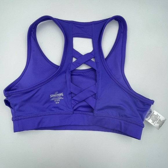 Spalding Purple Sports Bra - Picture 4 of 10